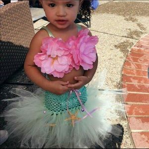 Knitted Mermaid Bday outfit